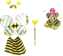 Set de costum de albină pentru copii cu aripi, fustiță și accesorii