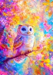 Puzzle Enjoy Bufniță pastelată 1000 de piese