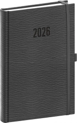 Agendă zilnică Rivoli 2026 gri 15 x 21 cm