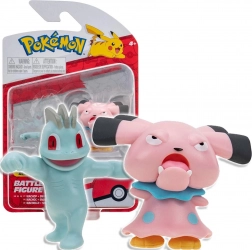 Pokemon Machop și Snubbull – pachet de figurine de luptă de colecție