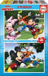 Puzzle Mickey și prietenii 2x48 de piese