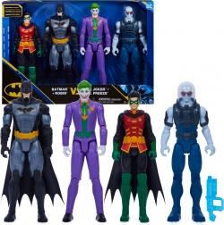 Batman DC set de 4 figurine de acțiune: Batman, Robin, Joker și Mr. Freeze 30 cm