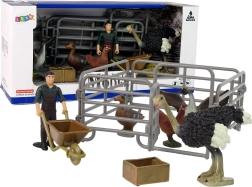 Set de figurine fermă – fermier și animale domestice