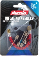 Set de ace metalice și adaptoare pentru umflarea mingilor