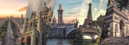 Puzzle colaj Paris 2000 piese panoramic