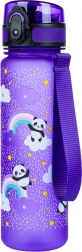 Sticlă de Tritan pentru băut cu model Panda și curcubeu 500 ml