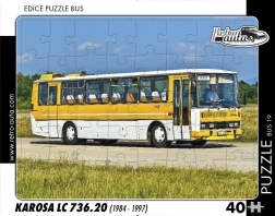 RETRO-AUTA puzzle – autobuz KAROSA LC 736.20, 40 piese