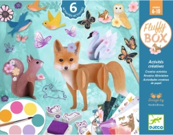 Djeco set creativ cu animale de pădure – 6 activități