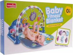 Covoraș de joacă interactiv pentru bebeluși cu pian și accesorii