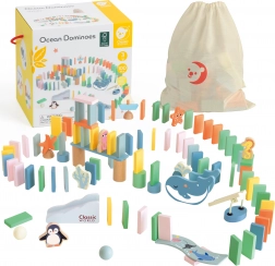 Domino din lemn Ocean de la Classic World - 100 piese