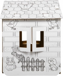 Căsuță din carton de colorat XXL pentru copii – Cai