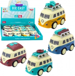 Rulotă-jucărie cu mecanism de fricțiune și bagaje mobile pe acoperiș