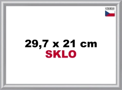 Rame argintiu din plastic pentru A4