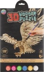 MOXY puzzle 3D din lemn pentru colorat – vultur