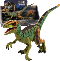 Figurină realistă de dinozaur Velociraptor cu sunete și membre mobile