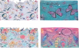 Mapă din plastic pentru documente cu capse 35 × 25 cm – mix de modele