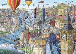 puzzle în jurul marii britanii și irlandei 1000 piese ravensburger