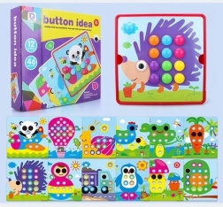 Mozaic cu nasturi Arici – antrenament al motricității fine