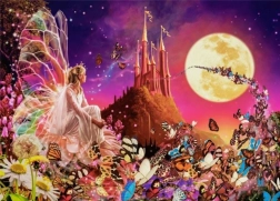 Puzzle 260 piese Fairy Fantasies – zâne, fluturi și castel