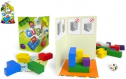 Joc de societate Qubolo cu zaruri de lemn în săculeț de pânză