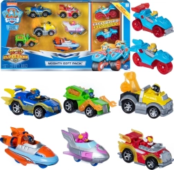 Paw Patrol Mighty Pups set cadou cu 8 vehicule metalice True Metal