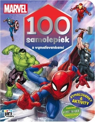 100 de autocolante cu planșe de colorat MARVEL