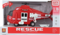 Elicopter de pompieri cu baterii cu lumină și sunet