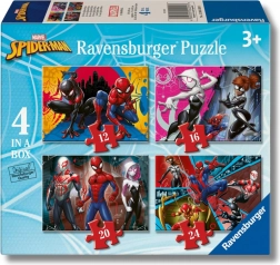 ravensburger puzzle marvel: spider-man 4în1 (12–24 piese)