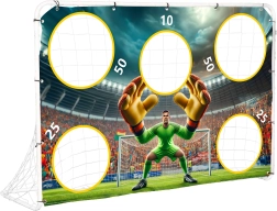 Poartă de fotbal cu plasă de antrenament 180x122 cm MultiGarden