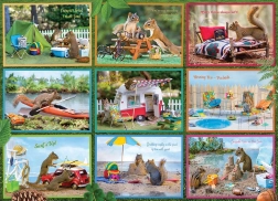 Puzzle veverițe în vacanță 1000 piese COBBLE HILL