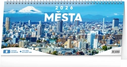 Calendar de birou Orașe 2026, la 14 zile