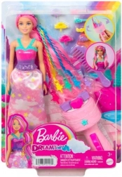 Barbie prințesă cu aparat de coafat pentru șuvițe răsucite