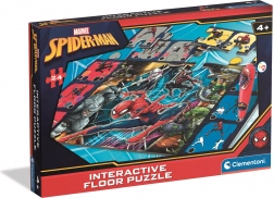 puzzle de podea cu stilou interactiv spiderman 24 piese