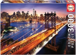 EDUCA Puzzle Amurgul pe Manhattan 3000 piese