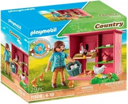 Playmobil Country – găini cu puișori și coteț