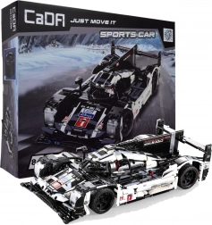 Set de construcție CADA mașină sport de curse 48 cm, neagră, 1586 piese