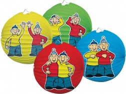 Lampion de hârtie cu motiv Pat și Mat, 25 cm