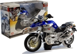 Motocicletă pe baterii cu lumini și muzică – albastră