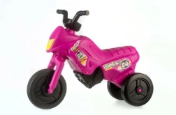 Bicicletă de echilibru Enduro Yupee mică din plastic – Roz
