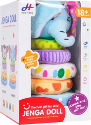 Piramidă moale pliabilă cu elefant pentru cei mai mici