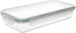 Cutie alimentară joasă din plastic cu capac și garnitură 400 ml