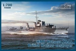 Model din plastic al navei HMS Hotspur (1941) – distrugător clasa H