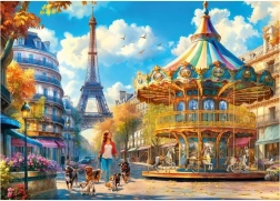 Puzzle Cherry Pazzi Zi în Paris 500 piese