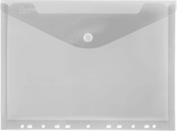 Plic transparent cu capse A4 cu sistem euro Opaline, transparent