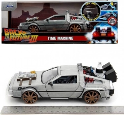 delorean Înapoi în viitor iii 1:24 model metalic cu uși care se deschid jada toys