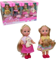 Păpușă cu cățeluș 11 cm