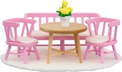 Set de mobilier pentru casa de păpuși Lundby – dining și colț de bucătărie