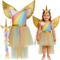 Costum pentru copii unicorn 3 piese 122–128 cm KRUZZEL