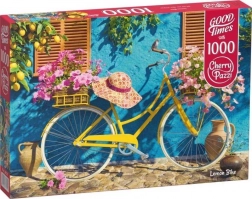 Puzzle bicicleta galbenă 1000 piese