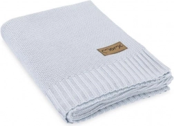 Pătură tricotată pentru copii MoMi HUG gri